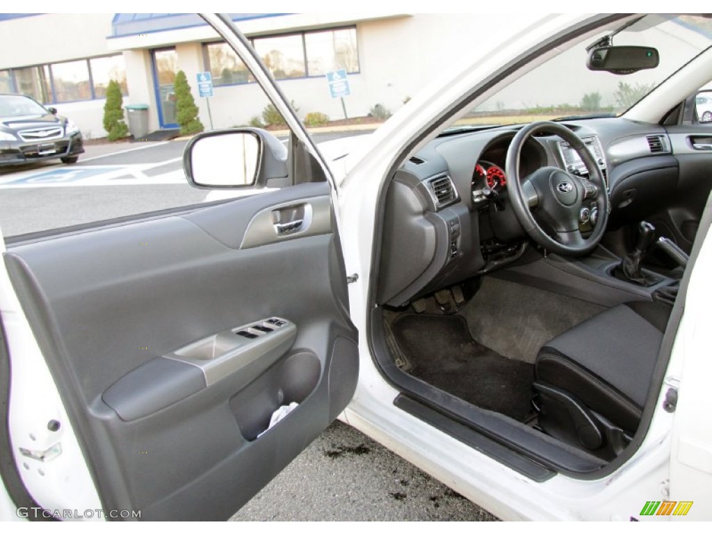 Carbon Black Interior 2008 Subaru Impreza WRX Wagon Photo #57747938