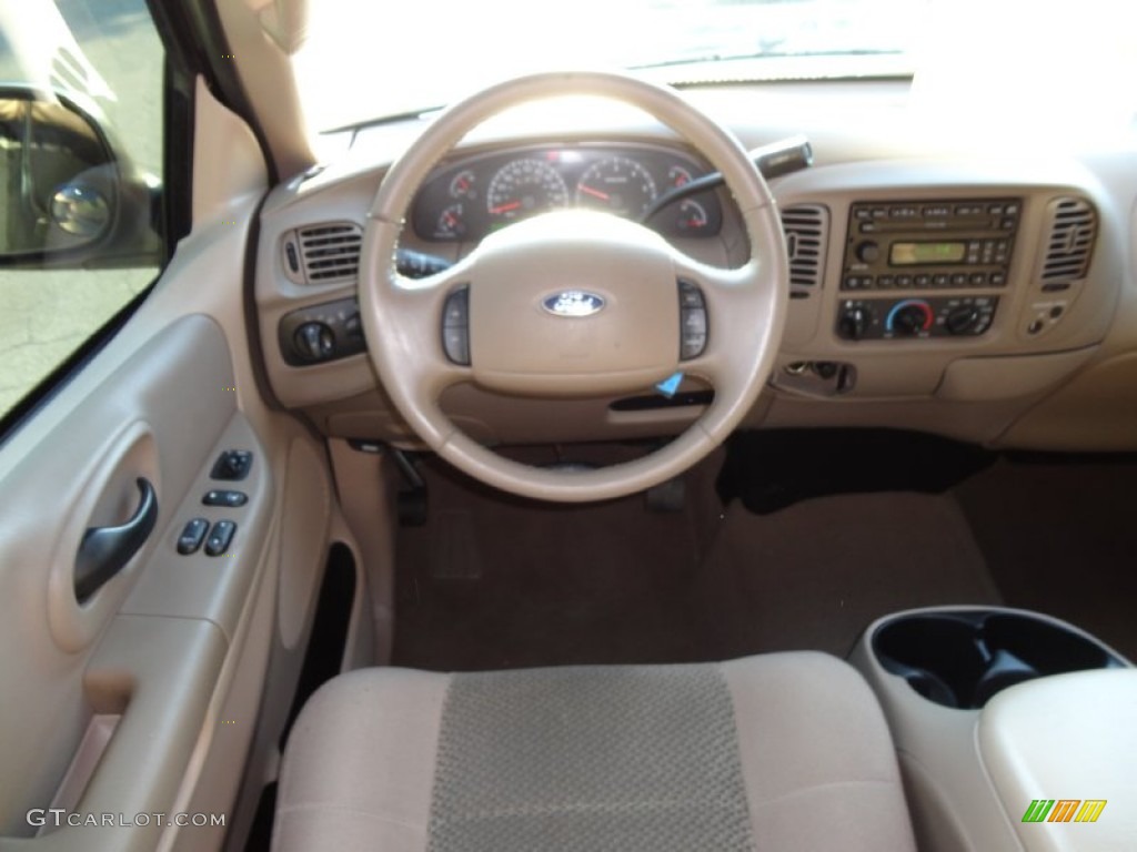2004 Ford F150 XLT Heritage SuperCab Heritage Medium Parchment Dashboard Photo #57748073