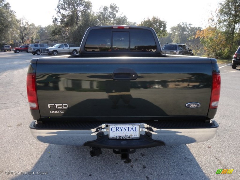 2004 F150 XLT Heritage SuperCab - Dark Highland Green Metallic / Heritage Medium Parchment photo #7