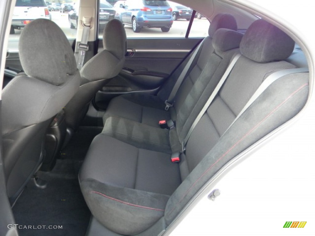 2011 Civic Si Sedan - Taffeta White / Black photo #7