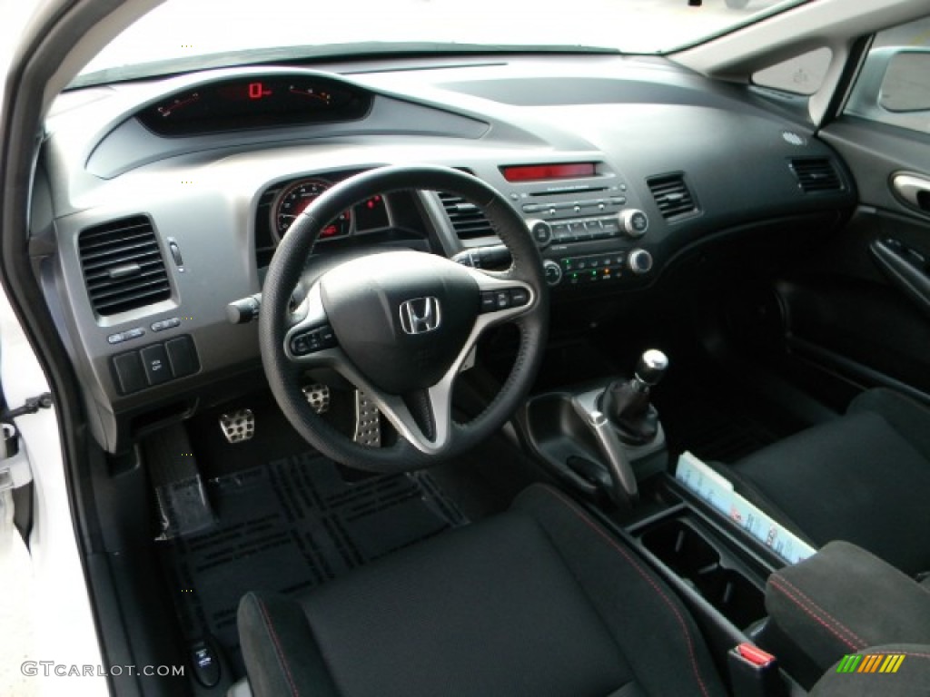Black Interior 2011 Honda Civic Si Sedan Photo #57748631