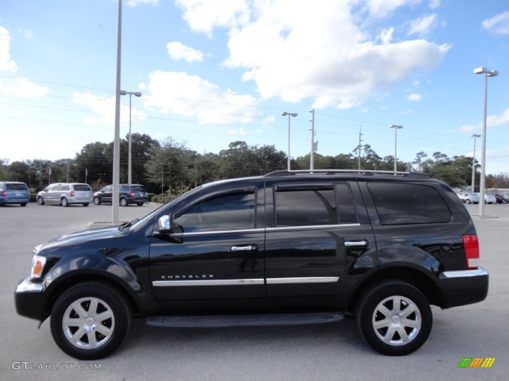 Brilliant Black Crystal Pearl 2009 Chrysler Aspen Limited Exterior Photo #57748766