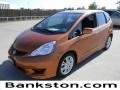 2010 Orange Revolution Metallic Honda Fit Sport  photo #1