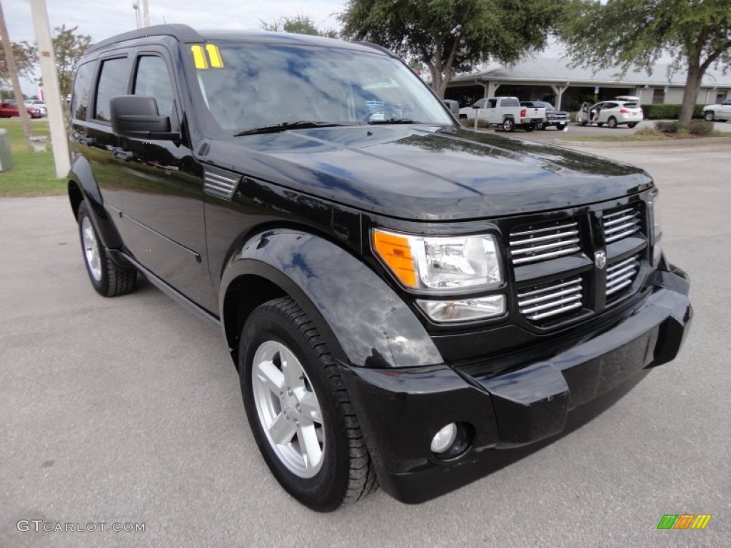 Brilliant Black Crystal Pearl 2011 Dodge Nitro SXT Exterior Photo #57750651