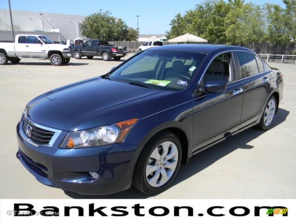 2010 Accord EX-L V6 Sedan - Bali Blue Pearl / Gray photo #1