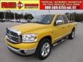 2008 Detonator Yellow Dodge Ram 1500 Big Horn Edition Quad Cab  photo #1