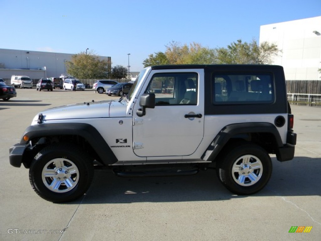 Bright Silver Metallic 2008 Jeep Wrangler X 4x4 Right Hand Drive Exterior Photo #57754052