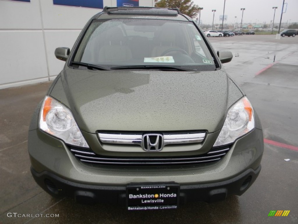 2008 CR-V EX-L - Green Tea Metallic / Ivory photo #2