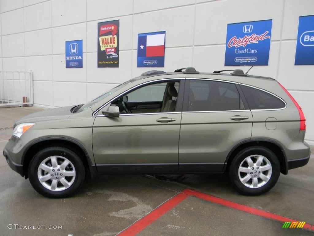2008 CR-V EX-L - Green Tea Metallic / Ivory photo #5