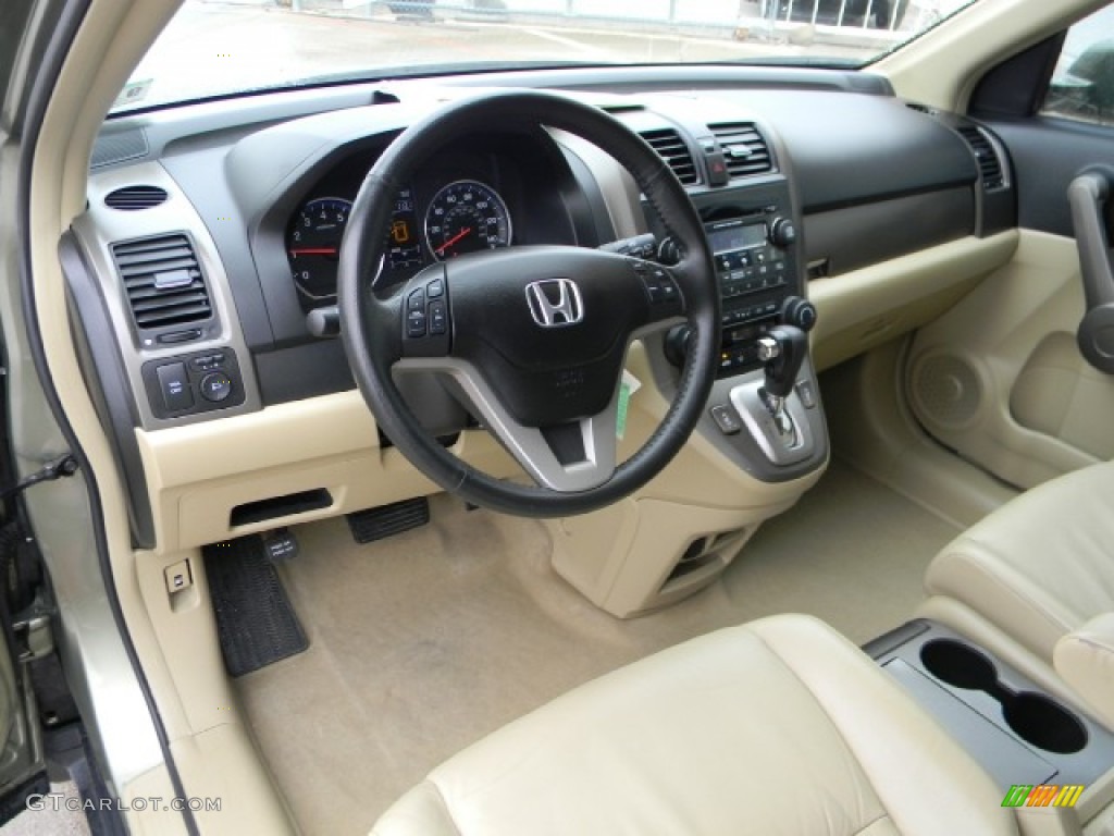 2008 CR-V EX-L - Green Tea Metallic / Ivory photo #9