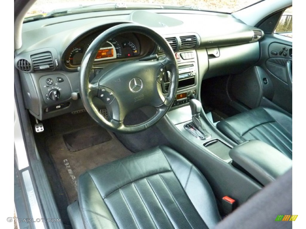 Charcoal Interior 2002 Mercedes-Benz C 32 AMG Sedan Photo #57755435