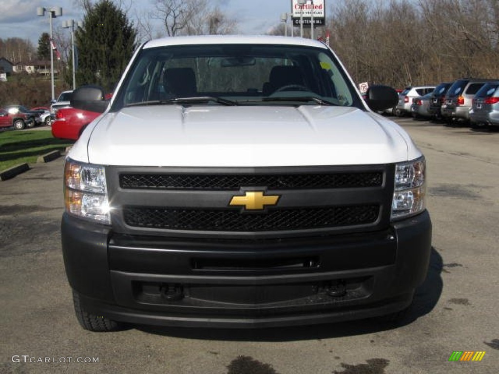 2012 Silverado 1500 Work Truck Crew Cab 4x4 - Summit White / Dark Titanium photo #6