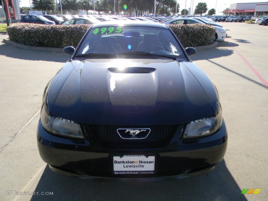 1999 Mustang V6 Coupe - Black / Light Graphite photo #2