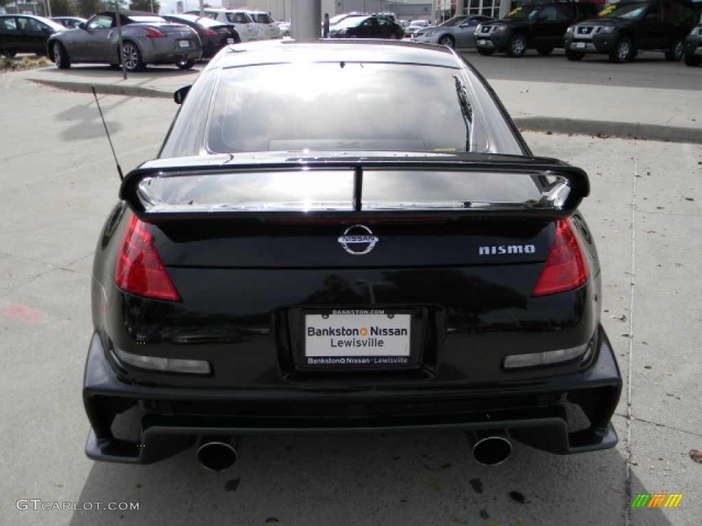 2008 350Z NISMO Coupe - Magnetic Black / NISMO Black/Red photo #4