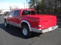 2002 Flame Red Dodge Dakota SLT Quad Cab 4x4  photo #2