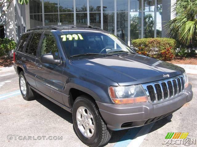 2001 Grand Cherokee Laredo - Steel Blue Pearl / Sandstone photo #65