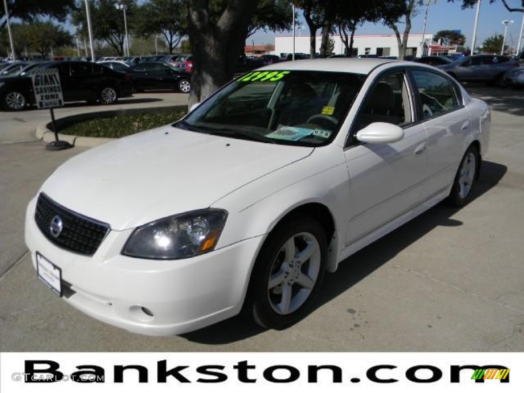 2006 Altima 3.5 SE - Satin White Pearl / Blond photo #1