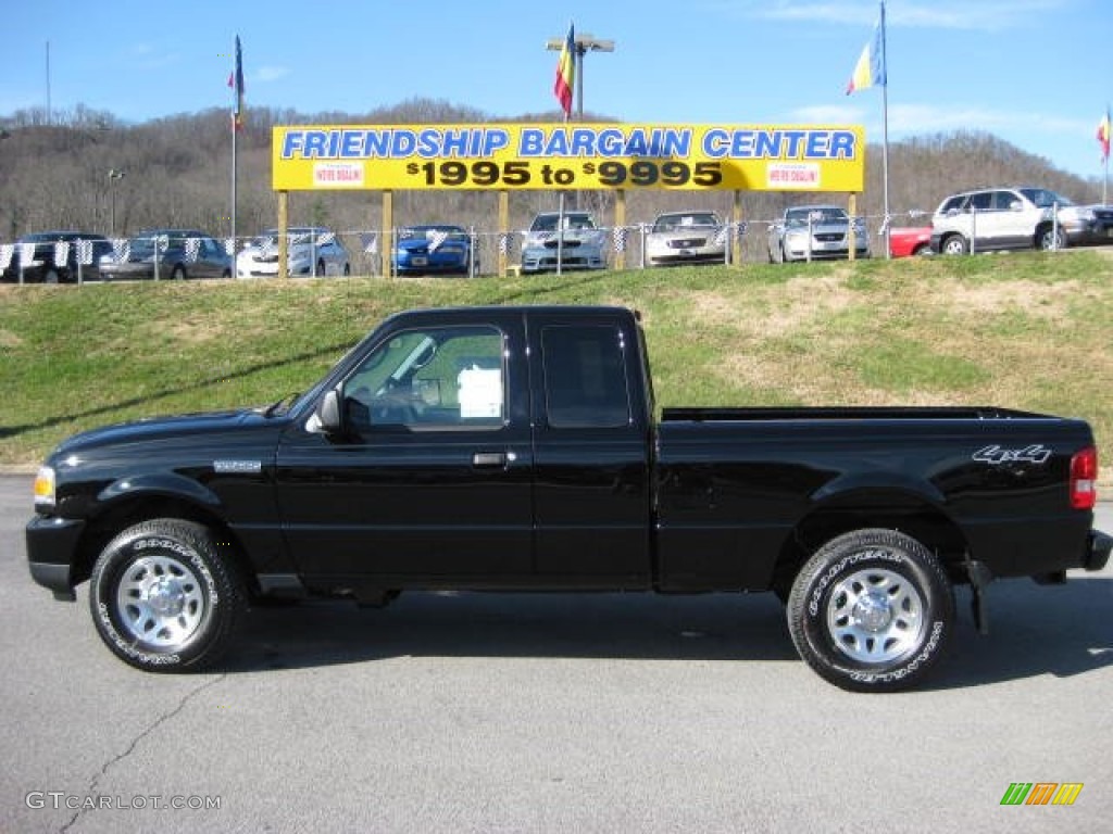 2011 Ranger XLT SuperCab 4x4 - Black / Medium Dark Flint photo #2