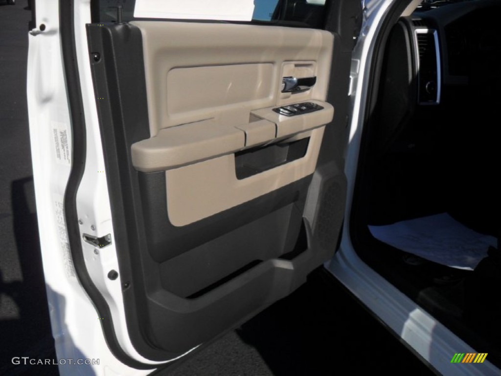 2012 Ram 1500 SLT Quad Cab 4x4 - Bright White / Dark Slate Gray/Medium Graystone photo #9