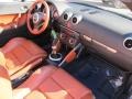2002 Audi TT Amber Red Interior Dashboard Photo