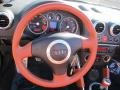 2002 Audi TT Amber Red Interior Steering Wheel Photo