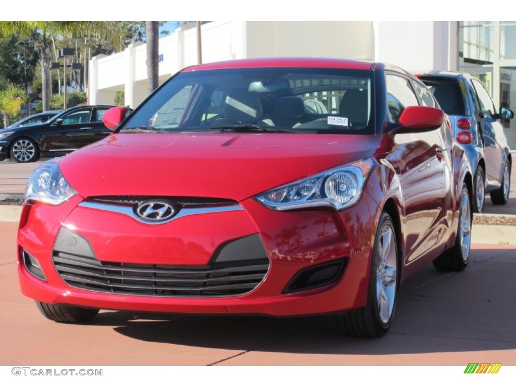 2012 Veloster  - Boston Red / Black photo #1