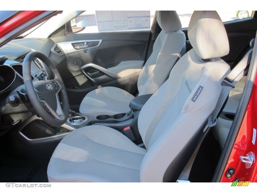 Black Interior 2012 Hyundai Veloster Standard Veloster Model Photo #57764124
