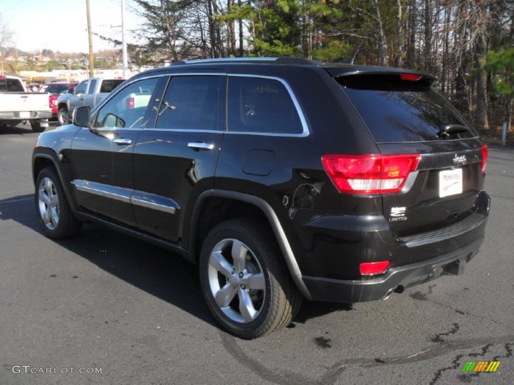 2012 Grand Cherokee Limited - Brilliant Black Crystal Pearl / Black/Light Frost Beige photo #2