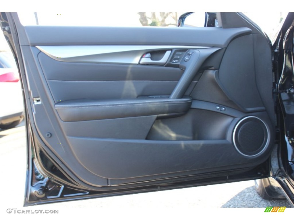 2011 Acura TL 3.7 SH-AWD Technology Ebony Black Door Panel Photo #57765414
