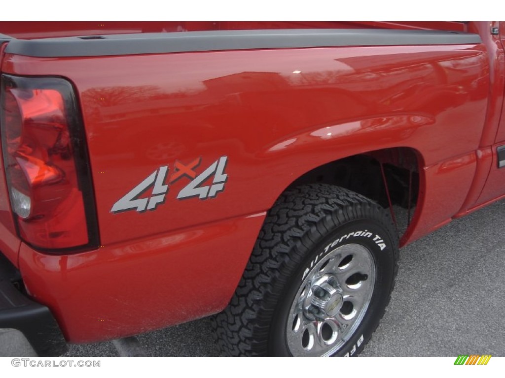 2006 Silverado 1500 LS Crew Cab 4x4 - Victory Red / Dark Charcoal photo #42