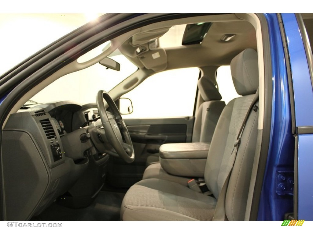 2007 Ram 1500 Big Horn Edition Quad Cab 4x4 - Electric Blue Pearl / Medium Slate Gray photo #9