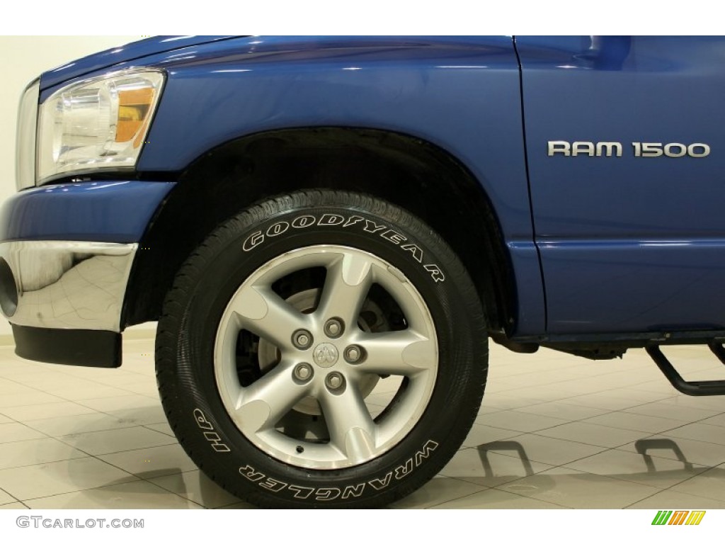 2007 Ram 1500 Big Horn Edition Quad Cab 4x4 - Electric Blue Pearl / Medium Slate Gray photo #27