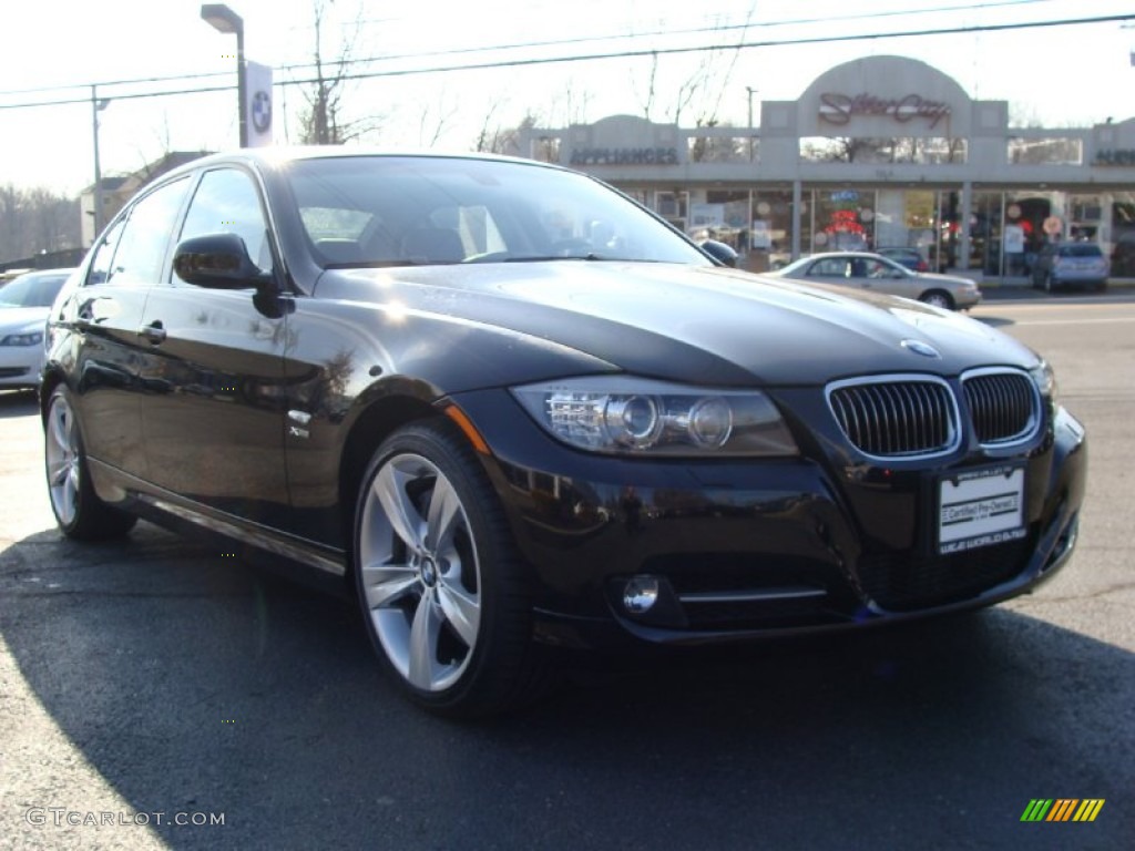 2009 3 Series 335xi Sedan - Black Sapphire Metallic / Black photo #3