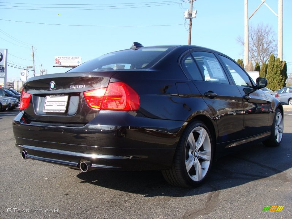 2009 3 Series 335xi Sedan - Black Sapphire Metallic / Black photo #4