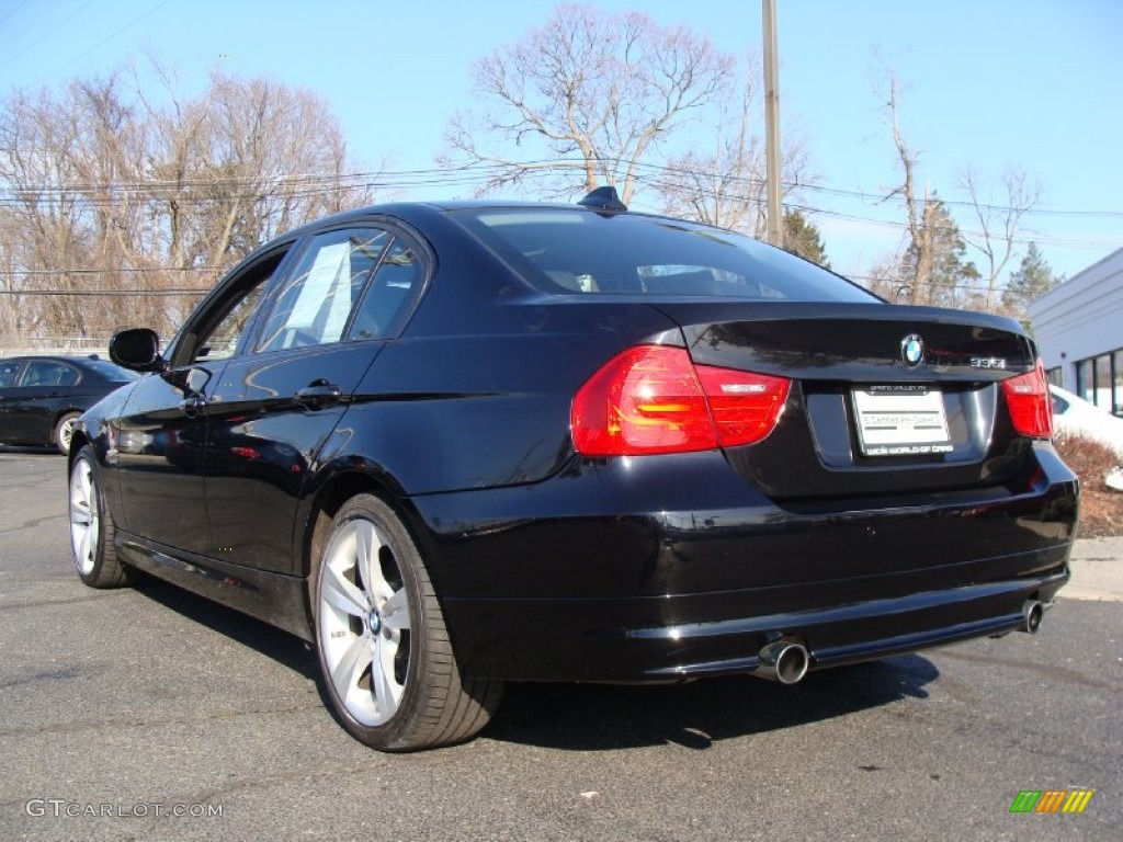 2009 3 Series 335xi Sedan - Black Sapphire Metallic / Black photo #6