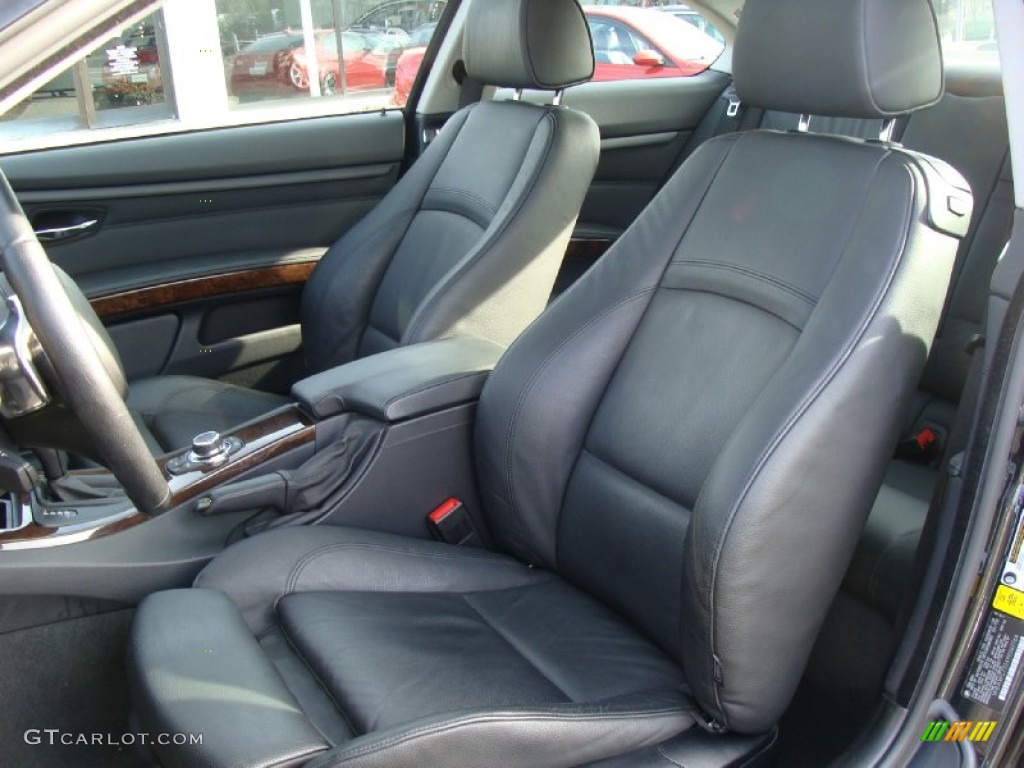 2009 3 Series 335xi Coupe - Black Sapphire Metallic / Black photo #11