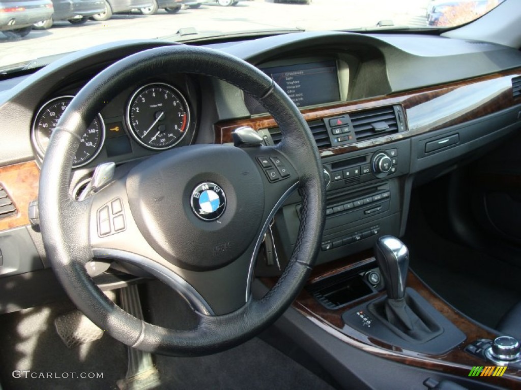 2009 3 Series 335xi Coupe - Black Sapphire Metallic / Black photo #12