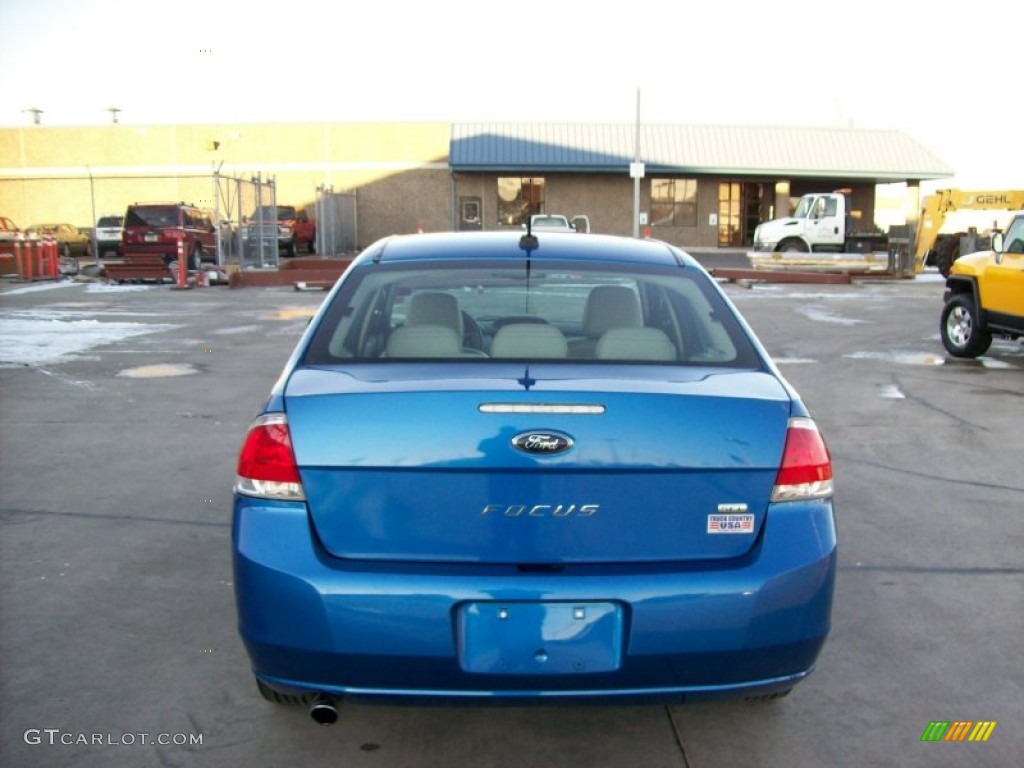 2010 Focus SEL Sedan - Blue Flame Metallic / Medium Stone photo #22