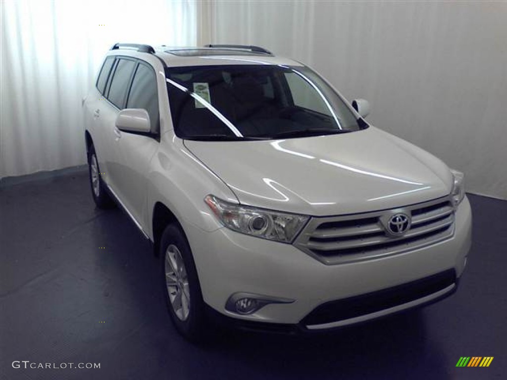 2012 Highlander SE - Blizzard White Pearl / Black photo #1