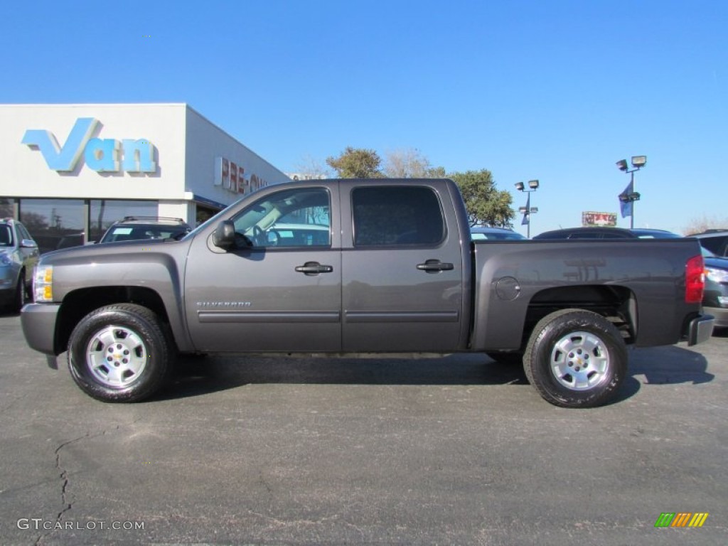 2011 Silverado 1500 LT Crew Cab - Taupe Gray Metallic / Ebony photo #4