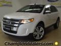 2012 White Platinum Metallic Tri-Coat Ford Edge Limited  photo #1