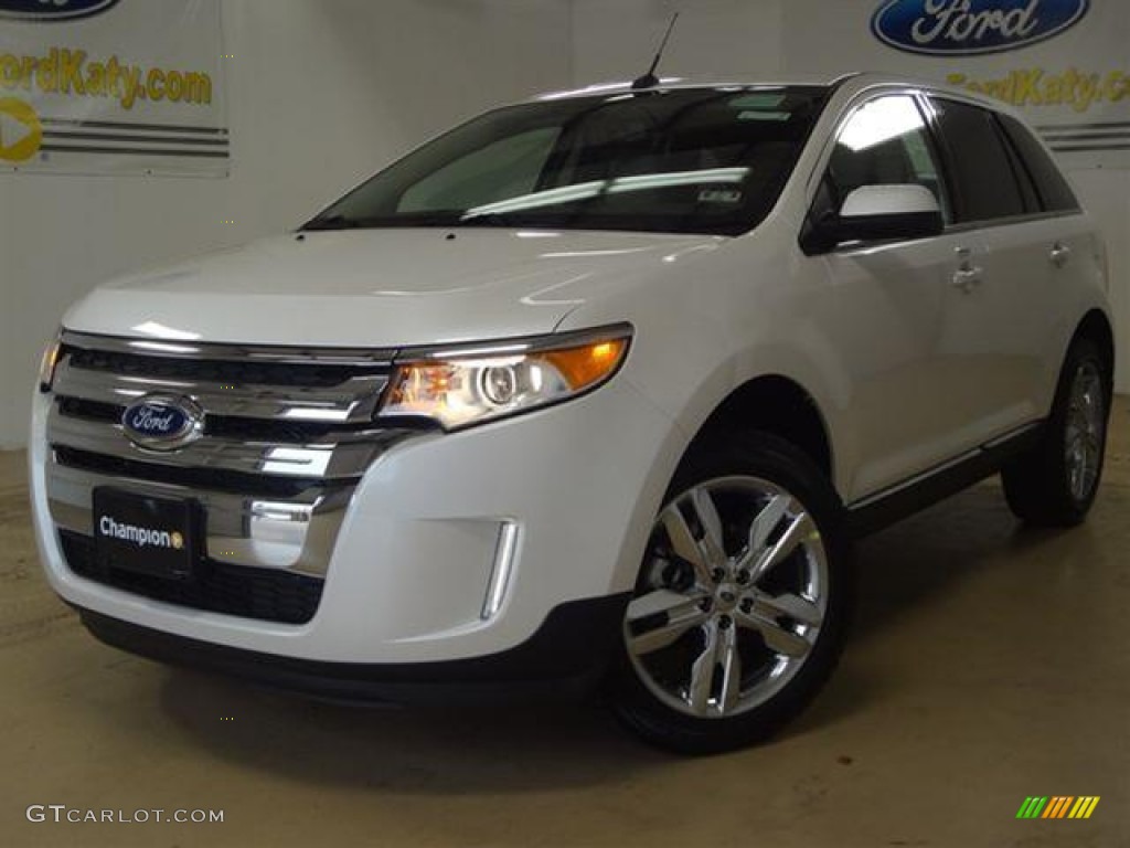 2012 Edge Limited - White Platinum Metallic Tri-Coat / Medium Light Stone photo #2