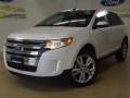 2012 White Platinum Metallic Tri-Coat Ford Edge Limited  photo #2