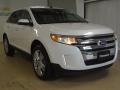 2012 White Platinum Metallic Tri-Coat Ford Edge Limited  photo #4
