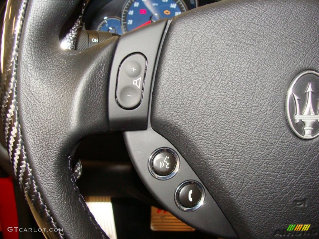 2012 Maserati GranTurismo MC Coupe Nero Steering Wheel Photo #57772785