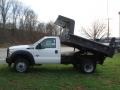Oxford White - F550 Super Duty XL Regular Cab 4x4 Dump Truck Photo No. 1