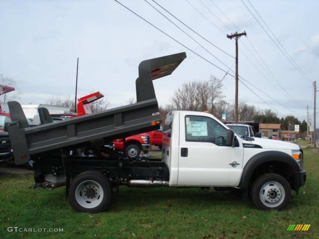 Oxford White 2012 Ford F550 Super Duty XL Regular Cab 4x4 Dump Truck Exterior Photo #57774166