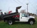 Oxford White 2012 Ford F550 Super Duty XL Regular Cab 4x4 Dump Truck Exterior