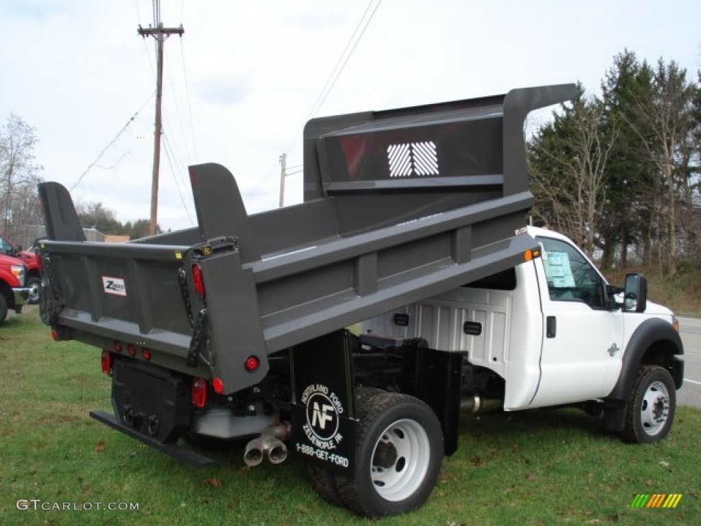 Oxford White 2012 Ford F550 Super Duty XL Regular Cab 4x4 Dump Truck Exterior Photo #57774174