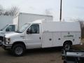 2012 Oxford White Ford E Series Cutaway E350 Commercial Utility Truck  photo #1